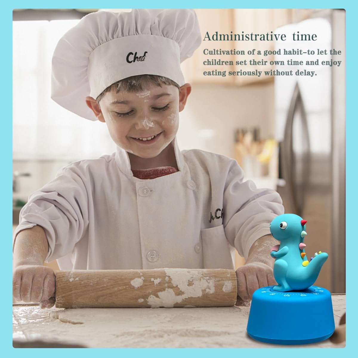 ELE DEPI Mechanical Kitchen Timer for Kids,Wind Up Egg Timer for Cooking.
