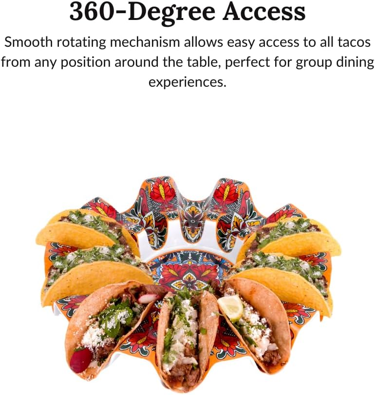Prepara Talavera Taco Carousel, Red