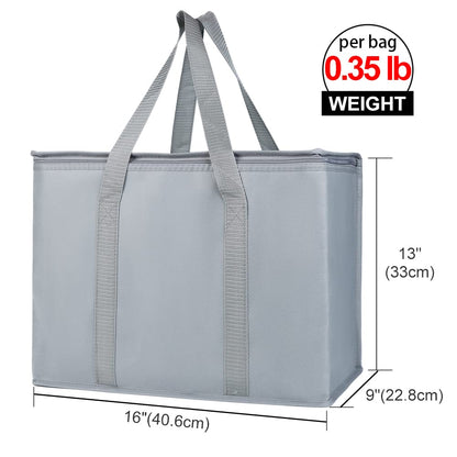 Bodaon Insulated Food Delivery Bag, XXXL Pizza Delivery Bags for Hot and Cold Food, Commercial, Large Capacity Reusable Warming Bag, Catering Cooler Bag for Rideshare, Warmers for Parties (Black, 1Pk)