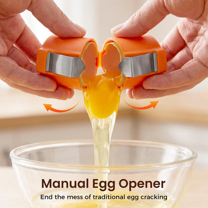 3 Pcs Egg Shell Opener, Portable Egg Separator Tool for Baking，Mix
