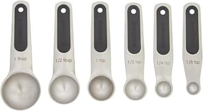 Farberware Professional Set of 5 Stainless Steel Measuring Cups, Precision and Ease in Every Scoop, Features Magnetic Handles for Easy Storage, Dishwasher Safe