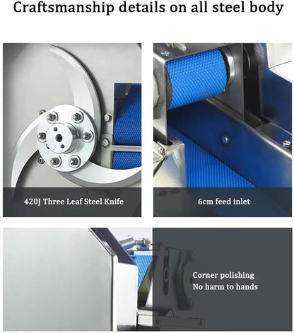 Green Onion Celery Parsley Cutter Chopper Cabbage Chilli Pepper Shredding Cutting Machine Vegetable and Fruit Slicing Machine