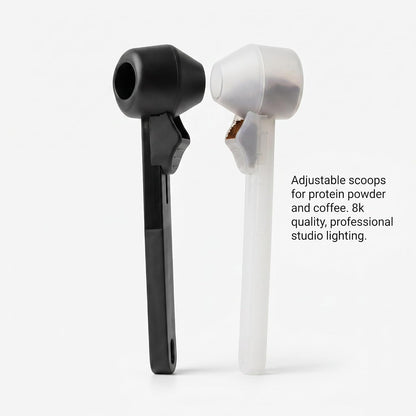 Adjustable Measuring Scoop and Coffee Spoon with Bag Clip