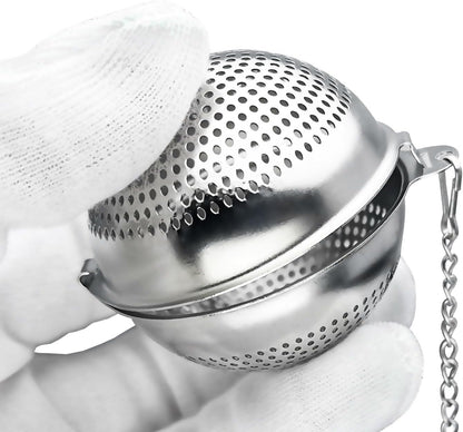 Food Grade 304 Stainless Steel Mesh Tea Ball 2.1 Inch Tea Infuser Strainer Filter Diffuser for Loose Tea