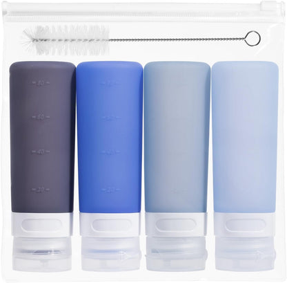 MICEBAY 2 oz Condiment Squeeze Bottles, Leakproof Salad Dressing Container
