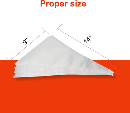 XSEINO Disposable Piping Bags, 12 Inch - Heavy Duty Anti Burst Pastry Bags With Bump Non-slip Design For Icing and Frosting and Cookies Decoration Bags(Thickened)
