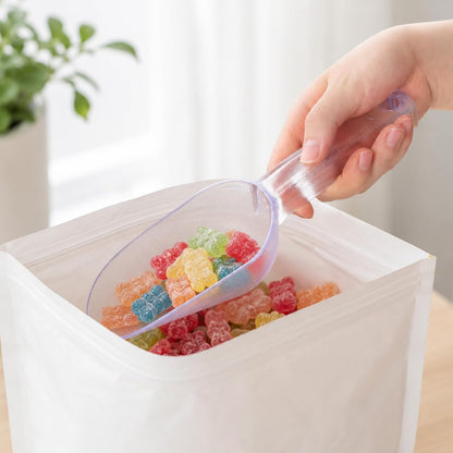 12 oz Plastic Ice Scoop for Freezer, Ice Scoop with Ergonomic Handle