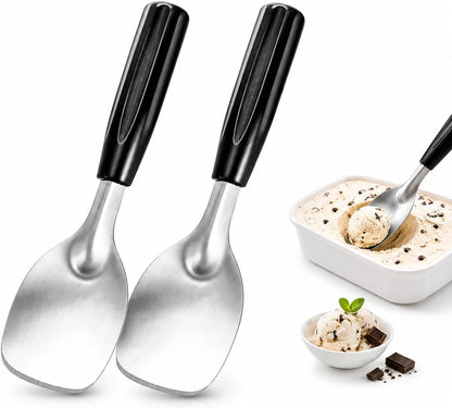 Ice Cream Spade - Stainless Steel Flat Ice Cream Paddle, Scooper for Hard or Creamy Dessert Spade Butter Cutter