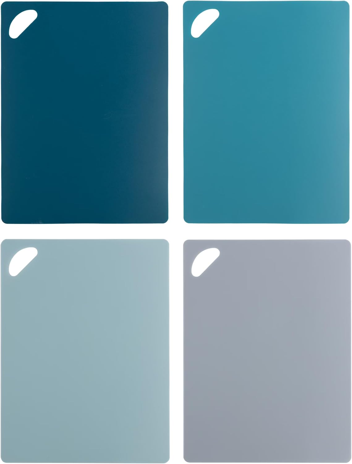 4 Pack Nonslip Flexible Cutting Mats, 14.1" x 10.8", 50% Recycled PP, Multicolor