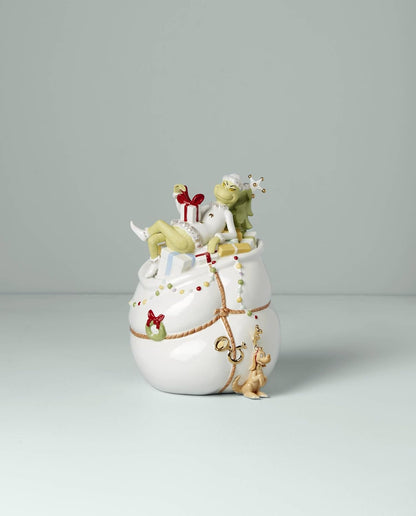 Lenox 898096 Merry Grinchmas Chip & Dip Bowl, Christmas Dishes, Festive Holiday Serveware