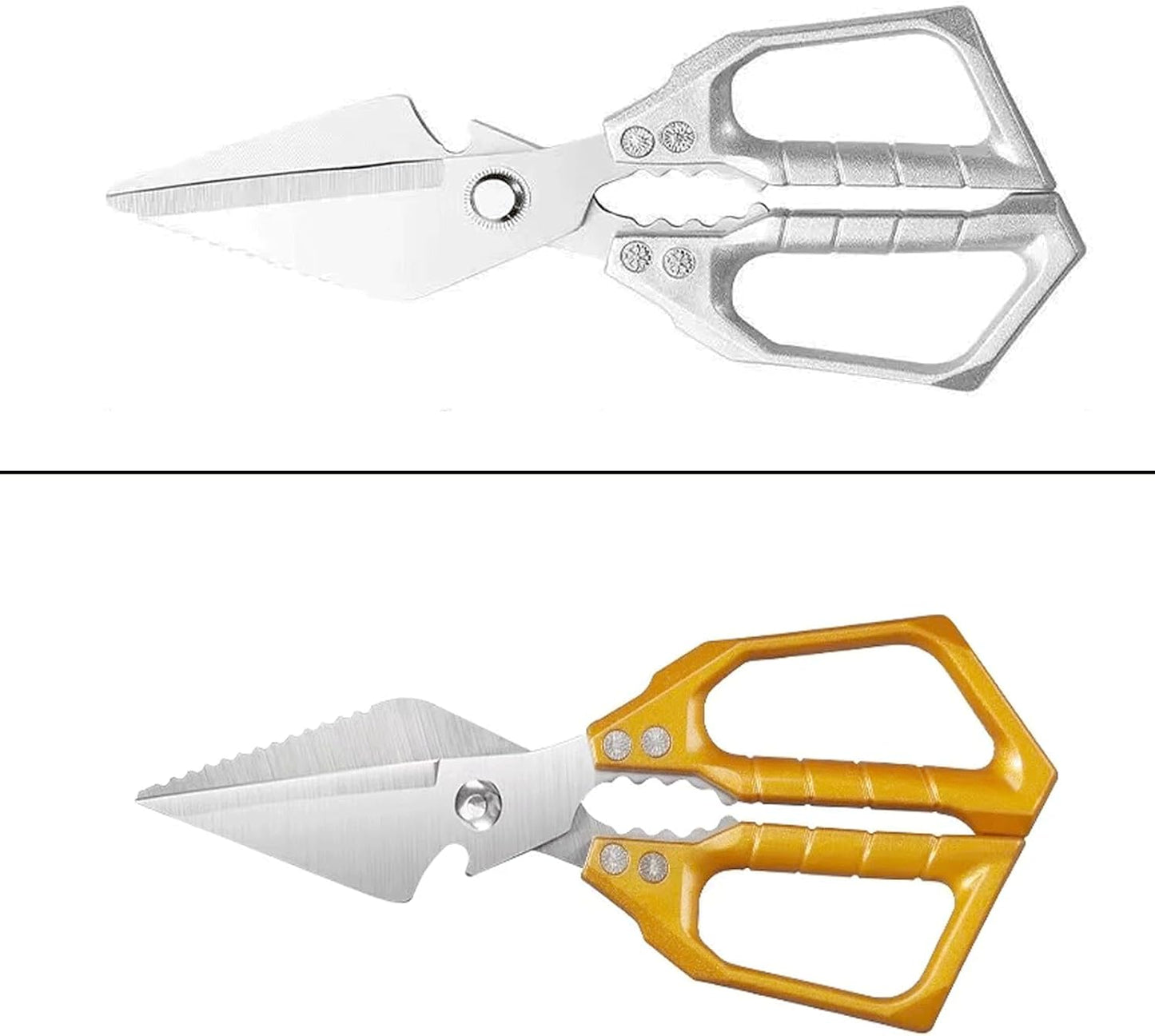 Scissors all Purpose, Stainless Steel Heavy Duty Kitchen Shears, Meat Scissors Heavy Duty Sharp Shears, Poultry Shears Bone Cutting (Sliver)