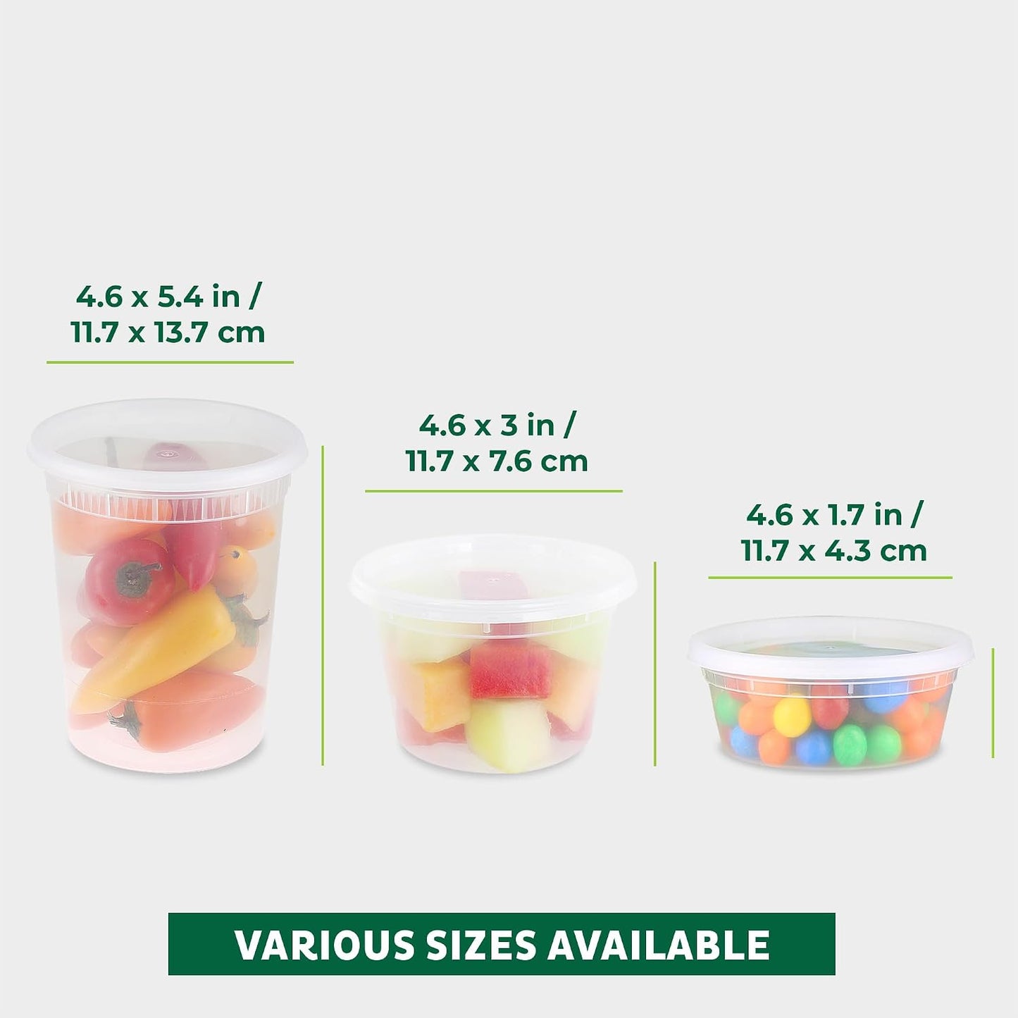 Freshware Food Storage Containers [24 Set] 32 oz Plastic Deli Containers with Lids, Slime, Soup, Meal Prep Containers, BPA Free, Stackable, Leakproof, Dishwasher and Freezer Safe, Translucent