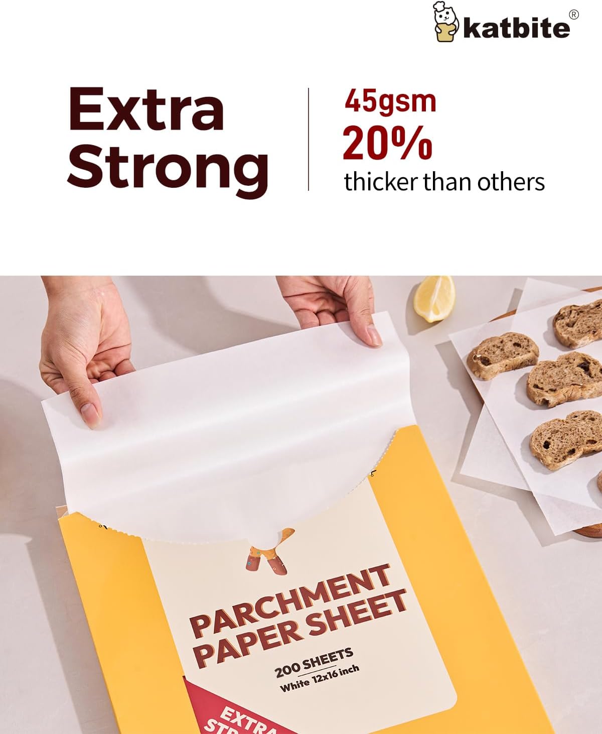Katbite Hamburger Patty Paper 1000Pcs, 5.5"x5.5" Non Stick Parchment Paper Squares Sheets for Patty Seperate, Burger Press, Ground Beef, Freezing or Candy Wrappers, Use for Oven, Microwave or Freezer