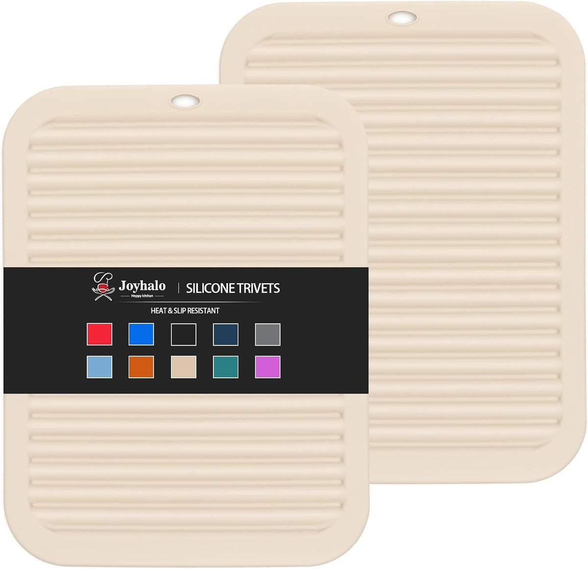 Joyhalo 4 Pack Trivets for Hot Dishes