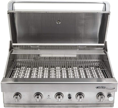 Turbo Elite 38-inch 5-Burner Built-In BBQ Gas Grill - Propane
