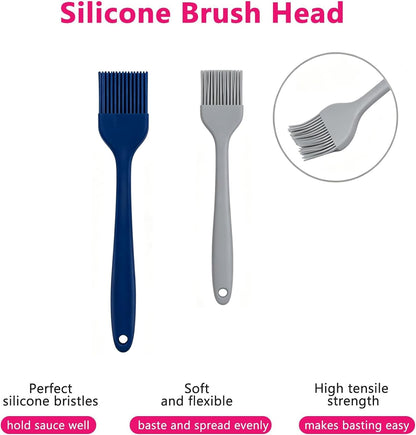 Hhyn Silicone Basting Pastry Brush Set 2 Pack