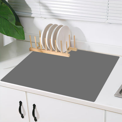 Super Large Silicone Mat, 120"x24" Silicone Mats for Kitchen Counter, Non-slip Heat Resistant Mat,Thicken Kitchen Counter Mat, Waterproof Countertop Protector for Craft (Black)