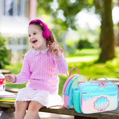 RHCPFOVR Kids Lunch Bag - Insulated Lunch Box for Boys Girls,Washable Lunch Bag and Reusable Toddler Leak-proof Lunchbox for School and Daycare - Colors A