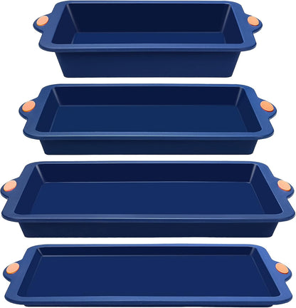 To encounter 2Pack Silicone Muffin Pan with Metal Frame, 12 Cup Regular Size Cupcake Pan, Non-Stick Baking Tray, Food Grade Baking Molds for Oven, Dishwasher Safe