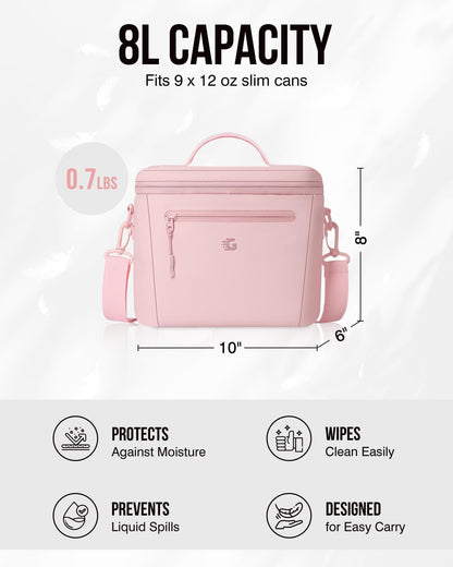 GLORIEROO Insulated Lunch Box Bag Women Girls - Waterproof Leakproof Lightweight Reusable Cooler for School Work Picnic - Back to School