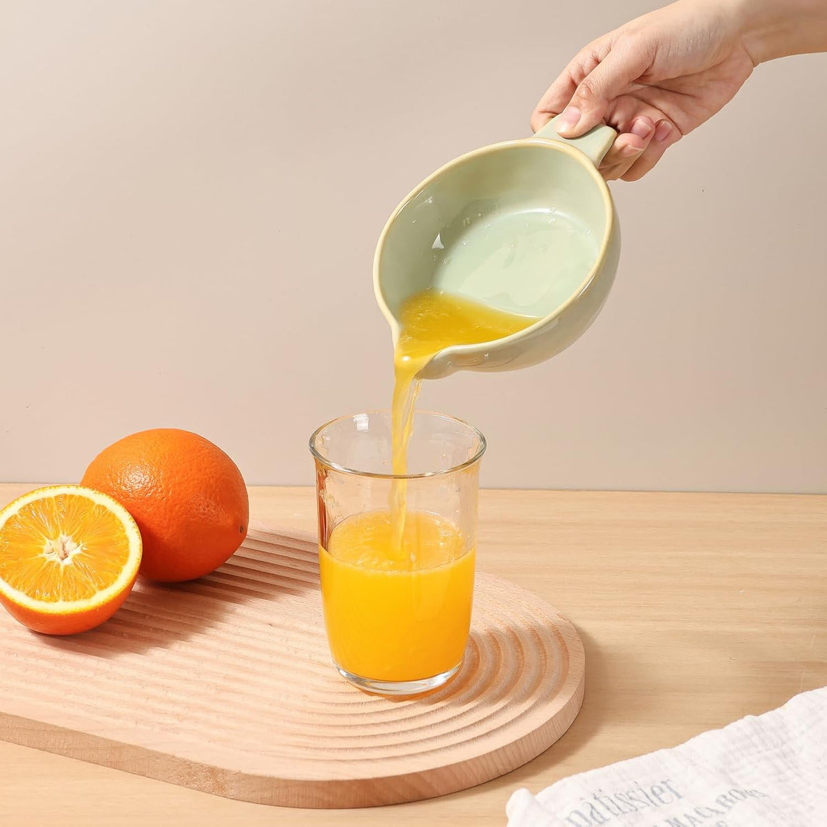 Ceramic Citrus Lemon Orange Juicer Manual Squeezer, Hand Juicer Reamer