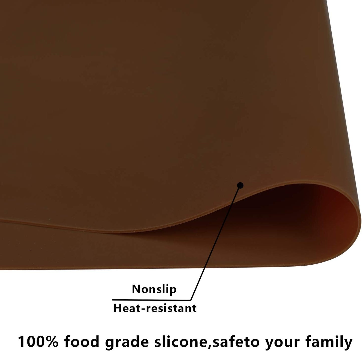 Extra Large Silicone Mats for Kitchen Counter, 27.6'' x 19.7'' Nonskid Silicone Placemats for Kids, Nonstick Purple Silicone Mat for Baking Crafts, Silicone Dab Mat Heat Resistant, 1Pack - Colors B
