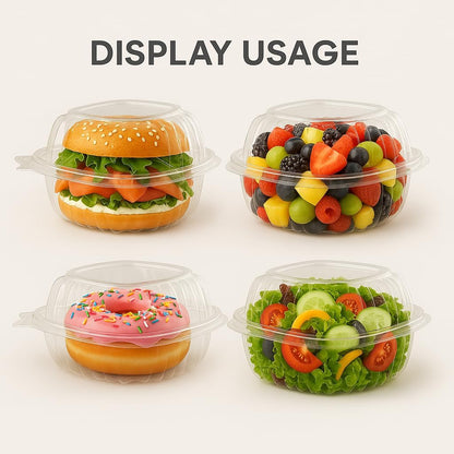 3 Compartment Food Containers with Lids, 25 Pack, 38 Oz Take Out Containers, Reusable Meal Prep Containers, Microwave Safe Lunch Boxes, Food Storage Containers for Catering, Restaurant & To Go Meals