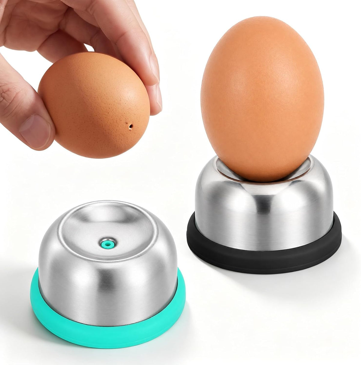 2 Pcs Egg Hole Puncher,304 Stainless Steel Egg Piercer Tool