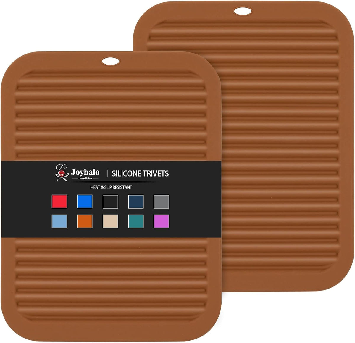 Joyhalo 4 Pack Trivets for Hot Dishes