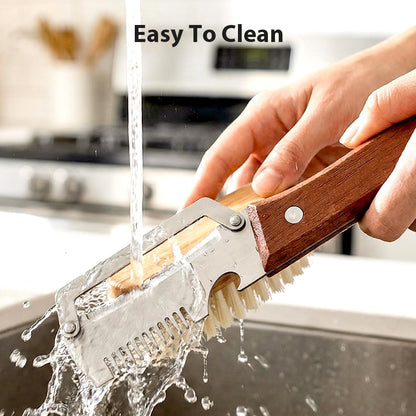 2 Pcs Premium Vegetable Peeler, Multi-Functional Vegetable Stainless Steel Peeler with Wooden Handle and Bottle Opener, Kitchen Gadgets Tool for Vegetables and Fruits, Pumpkin, Potato (2 Colors)