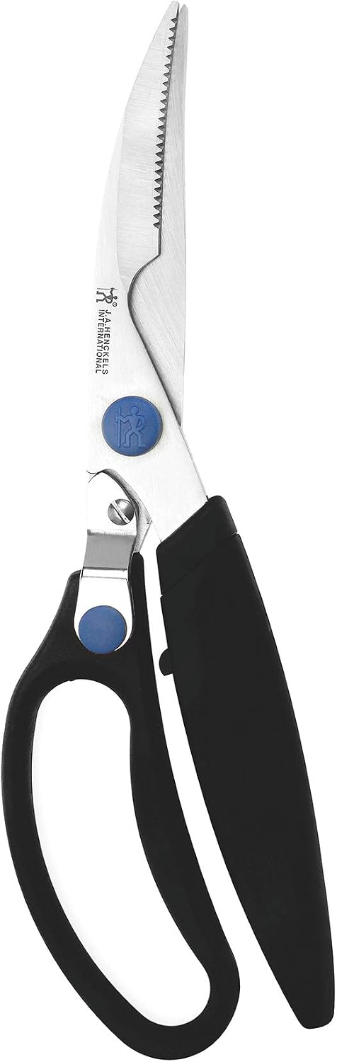 HENCKELS Kitchen Shears, Made in Japan, Kitchen Scissors, Multi-Purpose Scissors with Stainless Steel Blades, Built-In Bottle Opener & Soft Grip – Dishwasher Safe