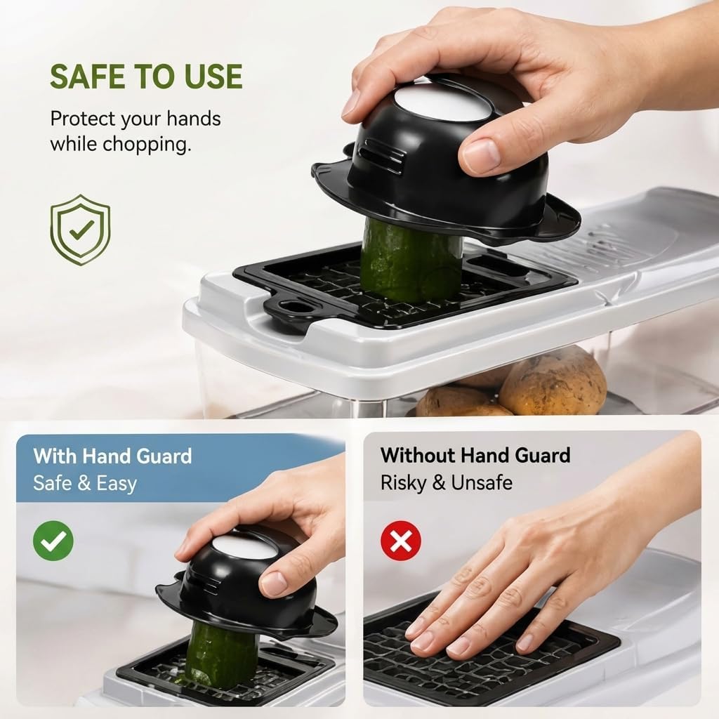 Multi 23-in-1 Pro Vegetable Chopper & Mandoline Slicer, 10 Blade-in-1