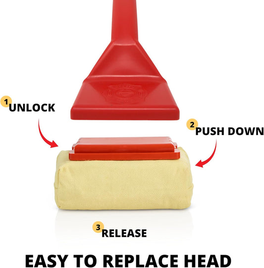 Grill Rescue Bristle-Free Steam Cleaning Grill Brush - Safe for All Grill Types, Heat-Resistant Kevlar Head, Perfect for Stainless Steel, Porcelain, Cast Iron Grates (Scraper Brush)