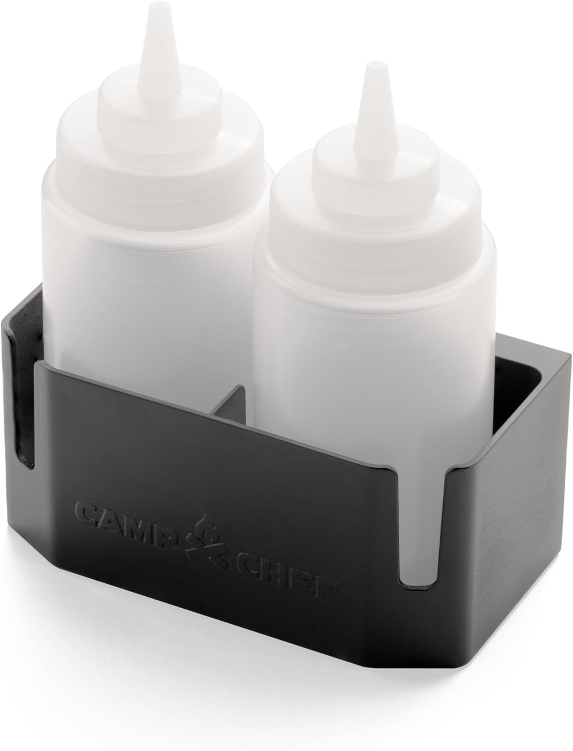 Camp Chef Bottle Caddy - Flat-Top Griddle Accessories Includes 2 Squeeze Bottles and Magnetic Bottle Holder