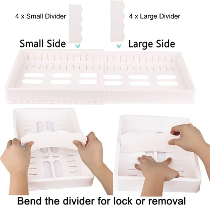 SWOMMOLY Expandable Food Container Lid Organizer for Kitchen Cabinet
