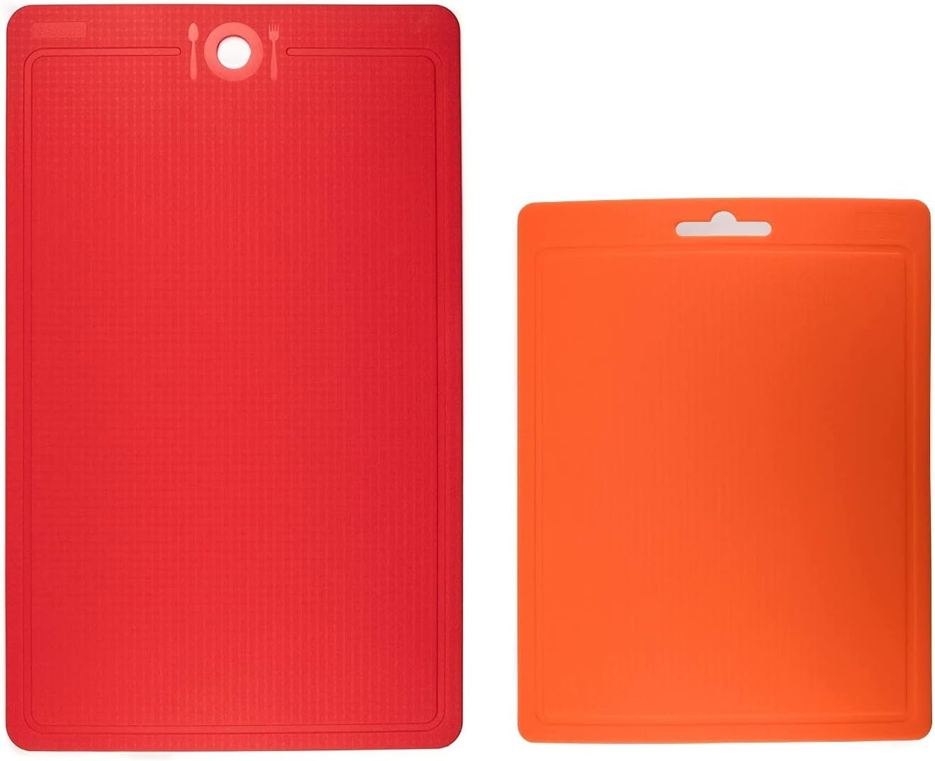 Made in Korea Silicone Cutting Board/Trivet, Non-Slip, 16.7'' x 10.3'', Dishwasher Safe, Easy Grip, BPA Free, Flexible Mat (Large, Red)