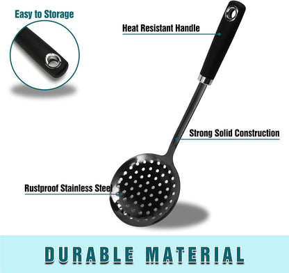 Stainless Steel Slotted Turner Spatula, Thin Edge Turner, Silver | Thin-edge Metal Spatula for Cast Iron and Stainless Steel Pans; Flips Eggs, Pancakes Burgers; Dishwasher Safe