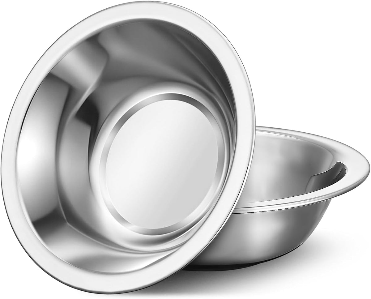 304(18/8) Stainless Steel Mixing Bowls for Kitchen, 6.3" 13.67 fl.oz Metal Mixing Bowls Set Stackable for Baking Serving Cooking Food Prep Storage Dishwasher Safe Lightweight
