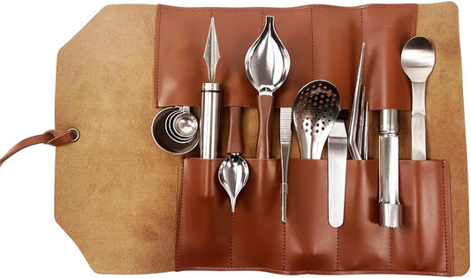 DUEBEL Professional Chef Plating Kit, 12 Piece Culinary Plating Set, Stainless Steel (12 Piece)