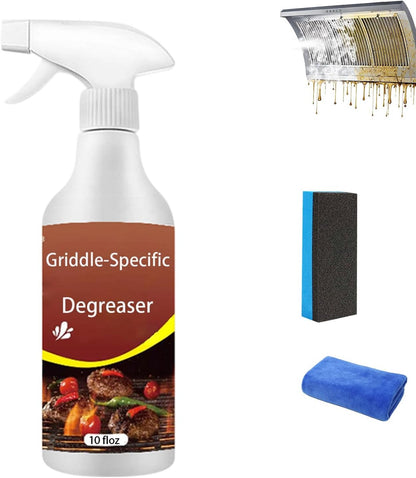Rivoneed Grill Cleaner, Grill and Grate Cleaner Spray, Cleans and Degreases BBQ Cooking Grates and Racks, Pellet and Electric Smokers, Clean for Burners, Grates and Drip Pans (1)