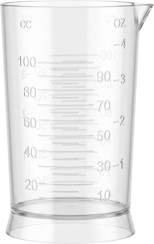 4 Oz Hair Dye Measuring Cups Plastic Clear Graduated Liquid Jugs