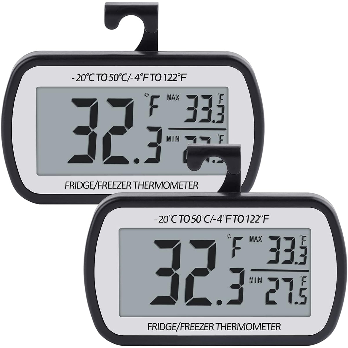 AEVETE Refrigerator Thermometer Digital Fridge Freezer Thermometer