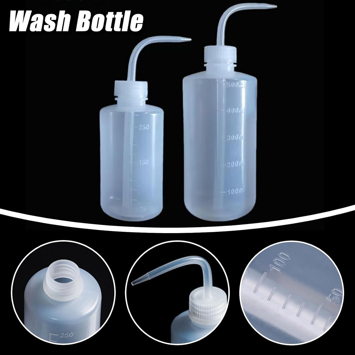 Squeeze Bottles (500ml/16.9oz) Heavy-Duty Squirt Bottle