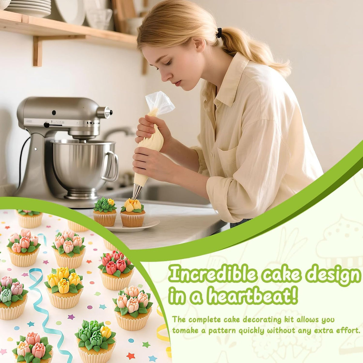 Suuker Russian Piping Tips Set, 7 Pieces