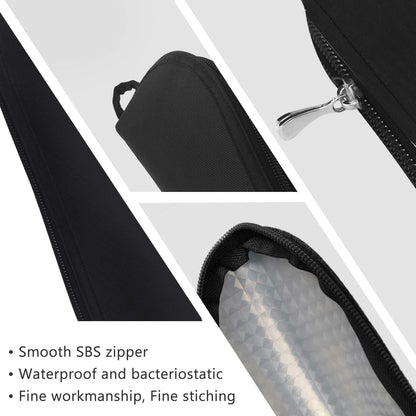 Aosbos Travel Utensil Sets Carrying Case Portable Cutlery Set Pouch Reusable Silverware Set Bag Stainless Steel Straws Pouch Chopsticks Knife Fork and Spoon Holder for Work Bento Box Lunch Bag, Grey