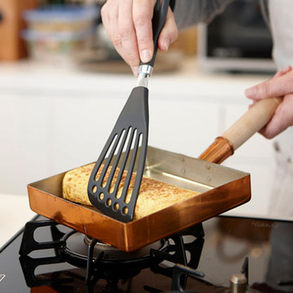 Left Handed Fish Spatula Stainless Steel Egg Flipper 12” | Fish Turner Spatula Slotted Turner Utensils Seki Japan