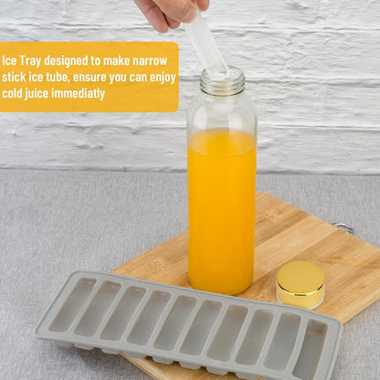 Zukro Glass Juice Bottles with Lids for Juicing 18 oz, Reusable Clear Glass Water Bottles with Stainless Steel Airtight Cap for Refrigerator, 100% Leak Proof Drinking Jar, BPA Free, Set of 6
