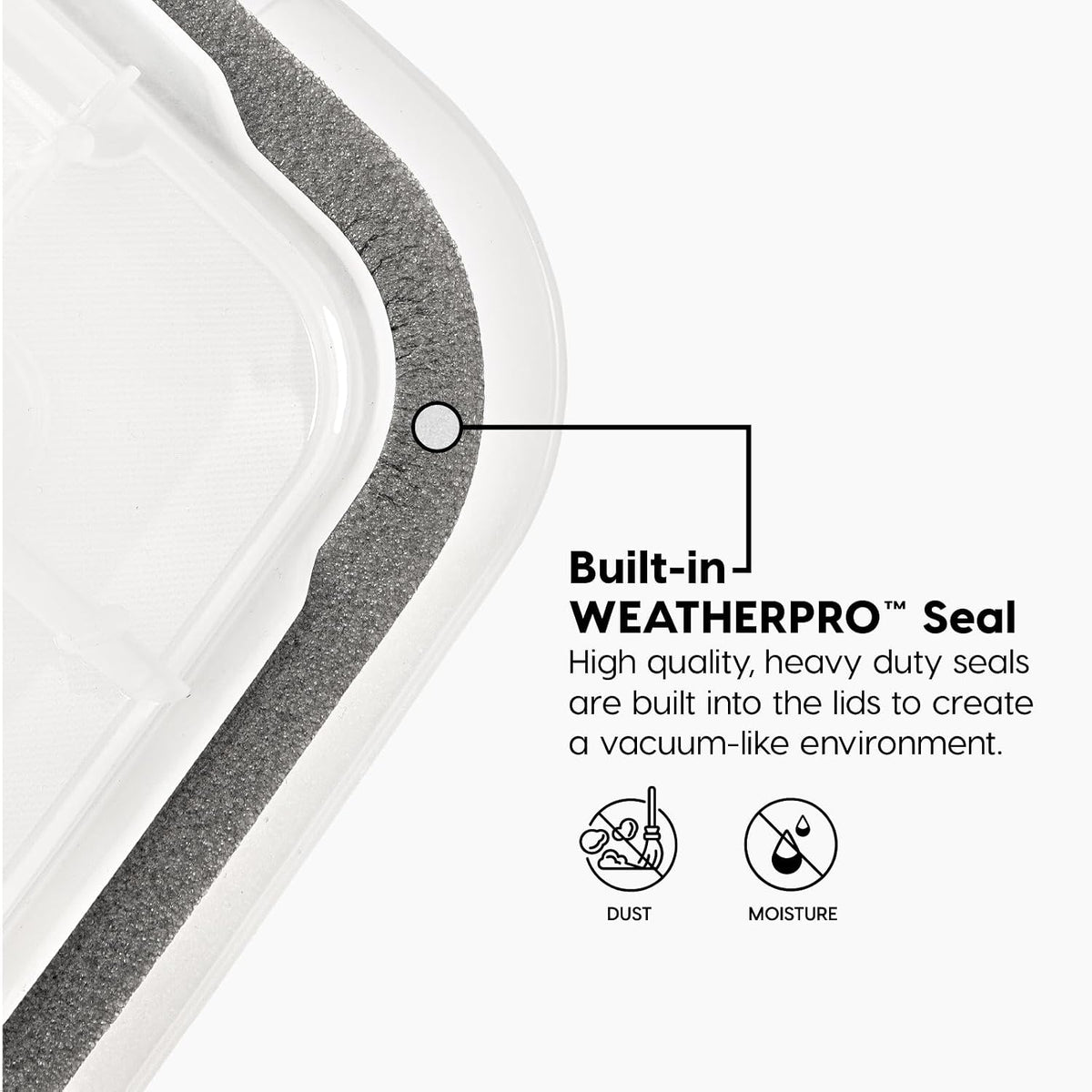 IRIS USA Storage Bins with Lids, WeatherPro Wheeled 106 Qt, Plastic, 3 Pack | Weather-tight gasket, wheels, and secure latches protect camping gear, tools, holiday décor, clothing, and documents.