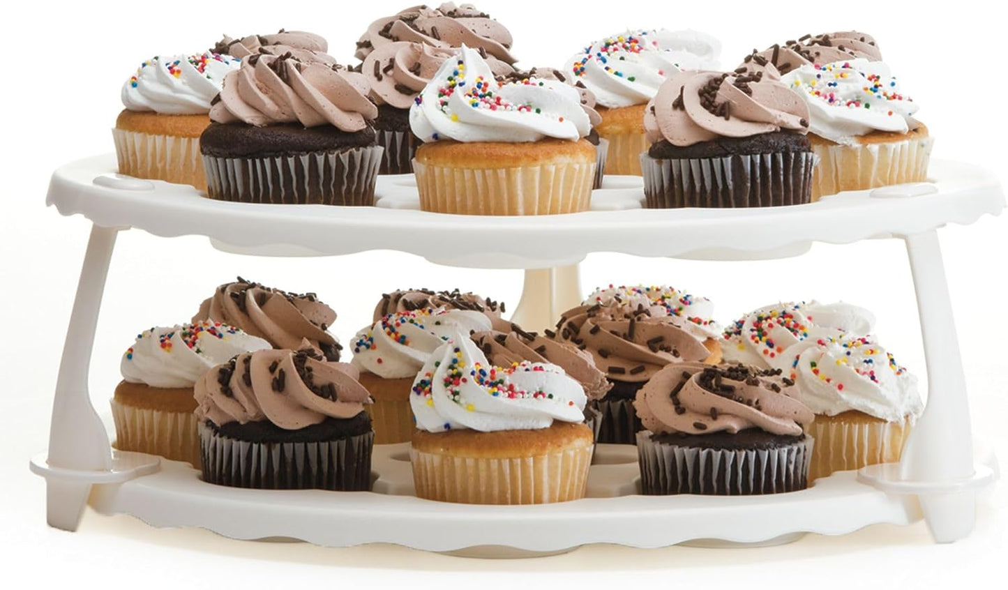 PrepWorks Collapsible Cupcake Carrier - 12-Cup Capacity, Foldable Design for Easy Storage and Transport of Cupcakes and Muffins, 9.88" x 15.75"