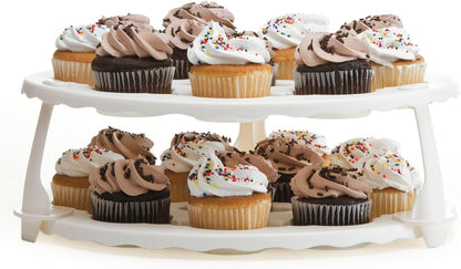 PrepWorks Collapsible Cupcake Carrier - 12-Cup Capacity, Foldable Design for Easy Storage and Transport of Cupcakes and Muffins, 9.88" x 15.75"